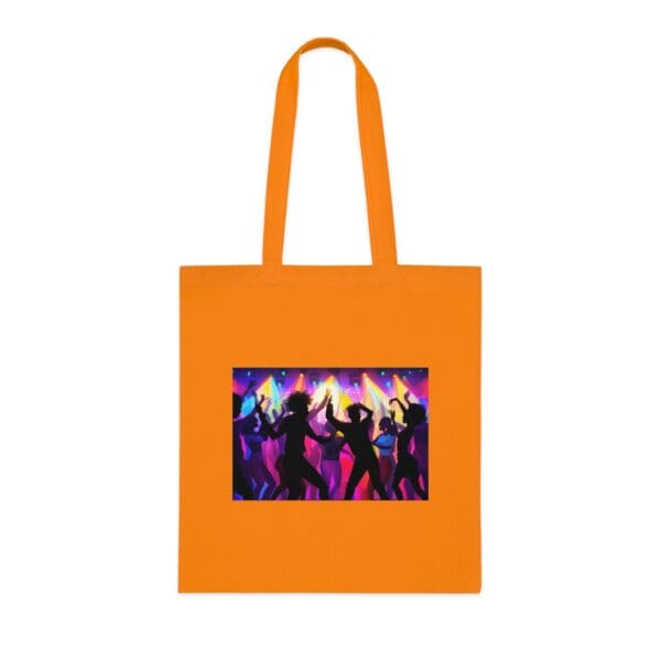 Organic Canvas Tote Bag Vibrant Nightlife Celebration" Canvas Bag - Image 7