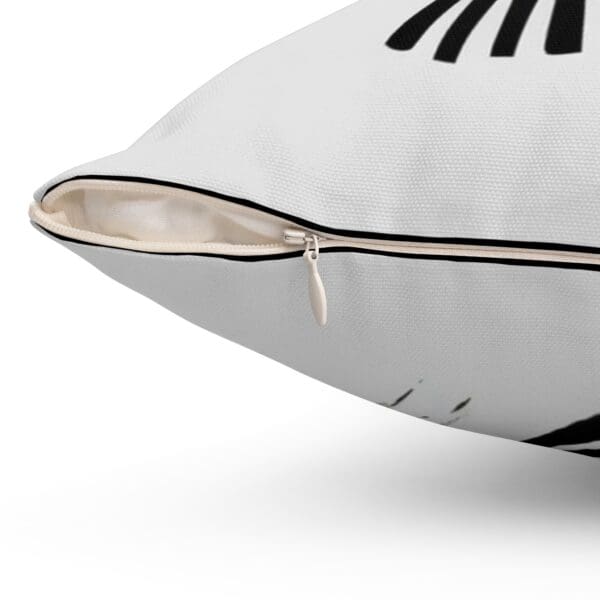 Modern Geometric Print Pillow - Decorative Spun Polyester Square Cushion "Statement Design. Everyday Relaxation." - Image 3