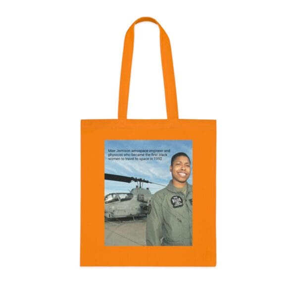 Cotton Canvas Tote Bag "Dream. Dare. Discover — Carry the Legacy of Mae Jemison" - Image 9