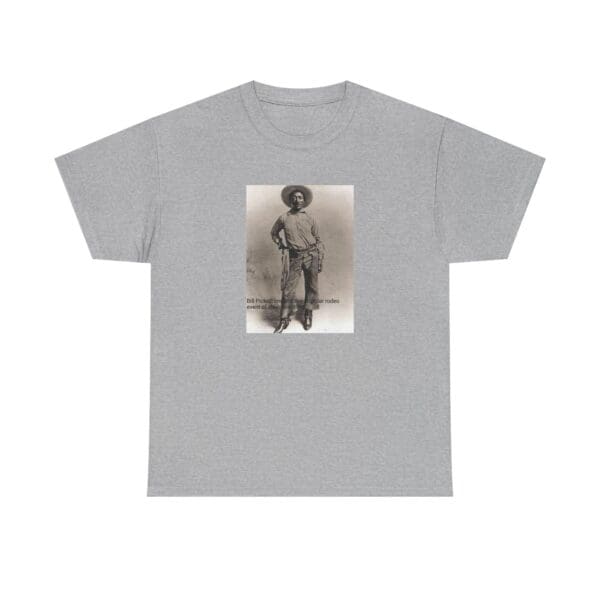 Unisex Heavy Cotton Tee "Bill Pickett: The Bulldogging Legend Lives On." - Image 17