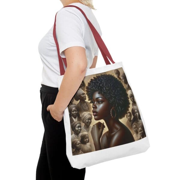 Tote Bag (AOP) "A gaze unbroken. A legacy unshaken." - Image 24