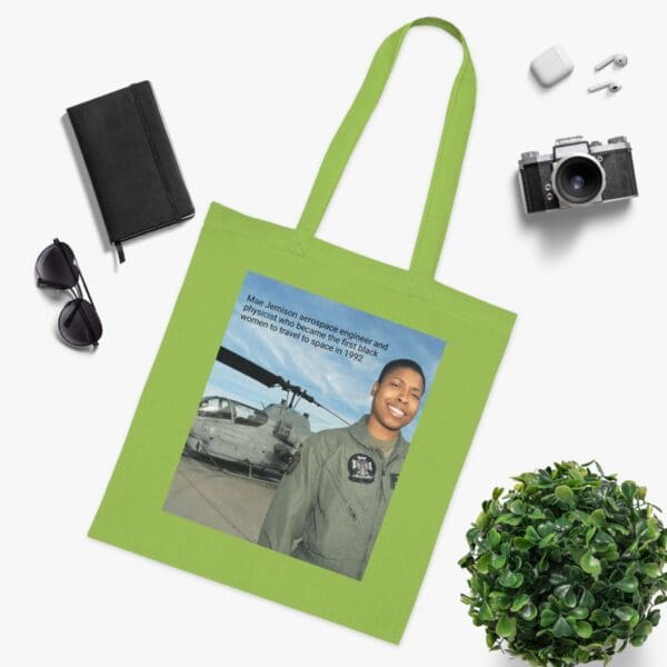 Cotton Canvas Tote Bag "Dream. Dare. Discover — Carry the Legacy of Mae Jemison" - Image 15