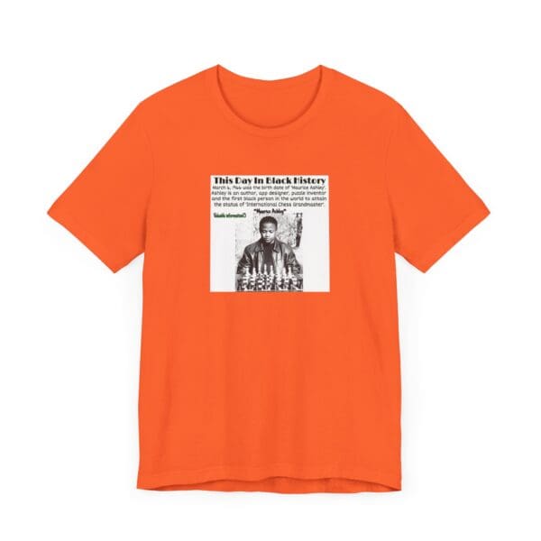 Unisex Jersey Short Sleeve Tee "Honoring Maurice Ashley—Where Genius Meets the Board." - Image 11