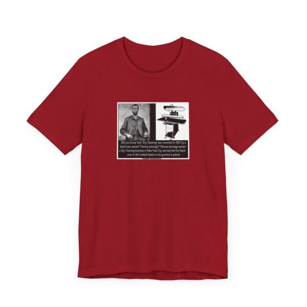 Unisex Jersey Short Sleeve Tee "Thomas L. Jennings: First Black Patent Holder, Forever a Trailblazer" - Image 47
