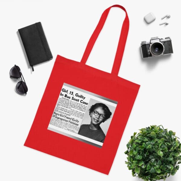 Cotton Canvas Tote Bag "Stand Strong, Stand Proud – Carry Claudette Colvin’s Courage" - Image 27