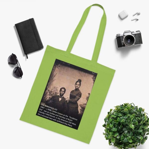 Cotton Canvas Tote Bag "Sundance Kid & Etta Place: Ride with Outlaw Legends!" - Image 12