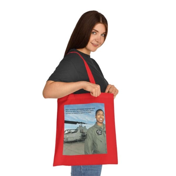 Cotton Canvas Tote Bag "Dream. Dare. Discover — Carry the Legacy of Mae Jemison" - Image 36