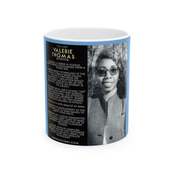 Ceramic Mug 15oz Valerie Thomas: Turning Science into Sight."