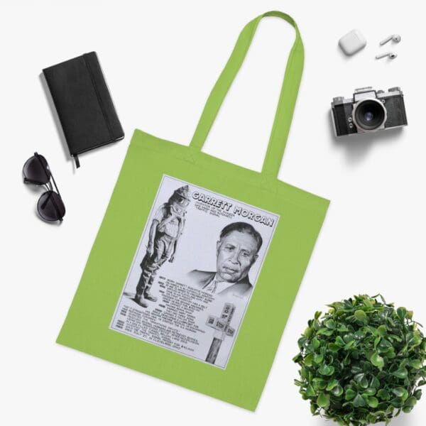 Cotton Canvas Tote Bag "Signal for Change – Carry Garrett Morgan’s Legacy" - Image 12