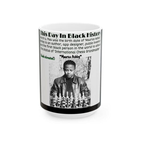 Black Mug, 11oz 15oz More Than Moves, More Than Chess—Maurice Ashley’s Legacy - Image 5