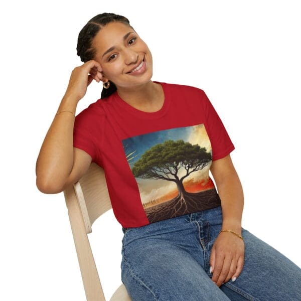Unisex Softstyle T-Shirt with Inspirational Tree Design - Nature Lover Gift - Image 107