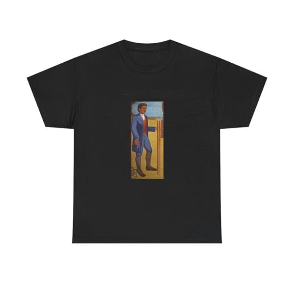 Unisex Heavy Cotton Tee "Benjamin Banneker: Mathematician, Astronomer, Trailblazer." - Image 5