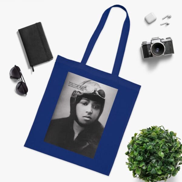 Cotton Canvas Tote Bag "Soar Boldly – Carry the Legacy of Bessie Coleman" - Image 15