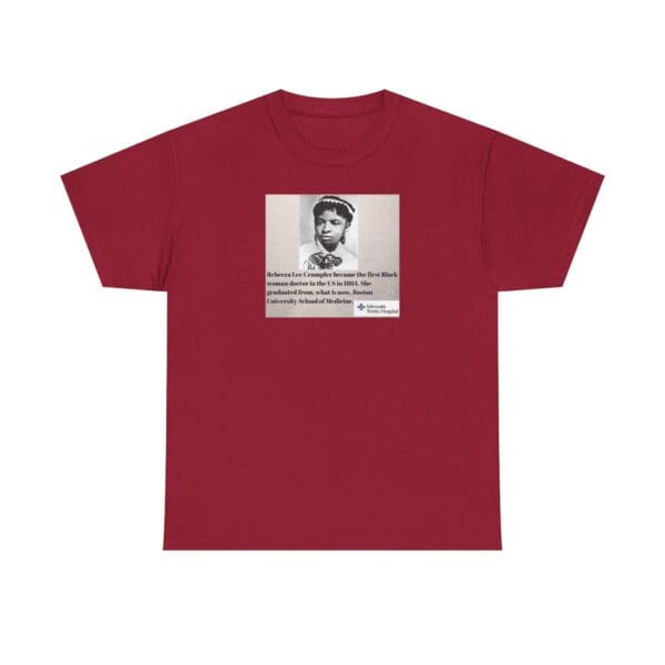 Unisex Heavy Cotton Tee "Rebecca Lee Crumpler: First Black Woman Doctor, Forever a Trailblazer." - Image 49