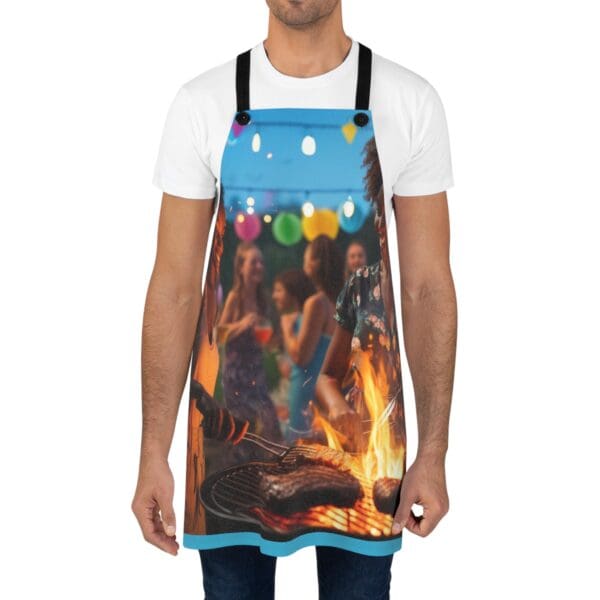 Apron (AOP) "Where the Beat Drops and the Grill Pops." - Image 4