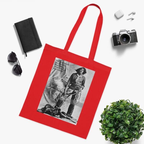 Cotton Canvas Tote Bag "Ride with Legacy – Carry Nat Love’s Spirit" - Image 27