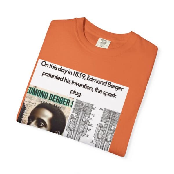 Unisex Garment-Dyed T-shirt "Edmond Berger: The Spark That Ignited Innovation" - Image 15