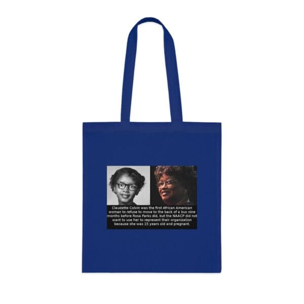 Cotton Canvas Tote Bag "Defy with Dignity – Carry Claudette Colvin’s Courage - Image 13