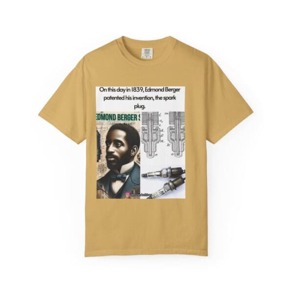 Unisex Garment-Dyed T-shirt "Edmond Berger: The Spark That Ignited Innovation" - Image 10