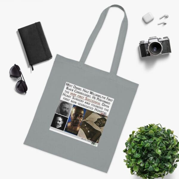 Cotton Canvas Tote Bag Heart of a Pioneer—Carry the Legacy of Daniel Hale Williams” - Image 6