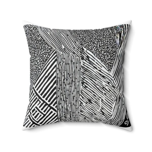 Modern Abstract Throw Pillow - Black & White Décor 🛋️ “Sleek Contrast. Timeless Comfort.” ✨ - Image 10