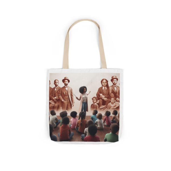 Natural Tote Bag "Pointed toward history, carried into the future." - Image 42