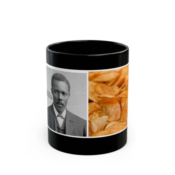 Black Mug (11oz, 15oz) "The Chip That Changed Snack History – George Crum"
