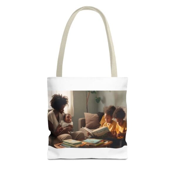 Tote Bag (AOP) “She Holds the Future. They Read the Past.” - Image 37