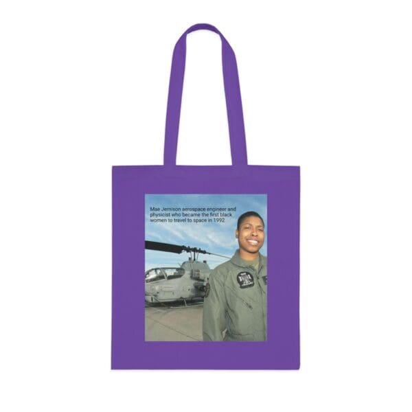 Cotton Canvas Tote Bag "Dream. Dare. Discover — Carry the Legacy of Mae Jemison" - Image 29