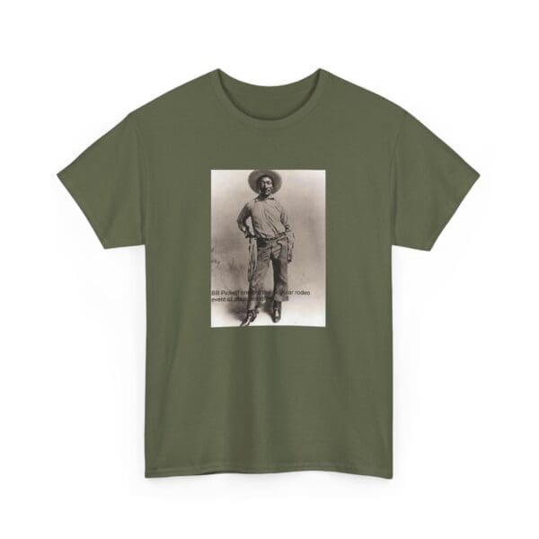 Unisex Heavy Cotton Tee "Bill Pickett: The Bulldogging Legend Lives On." - Image 27