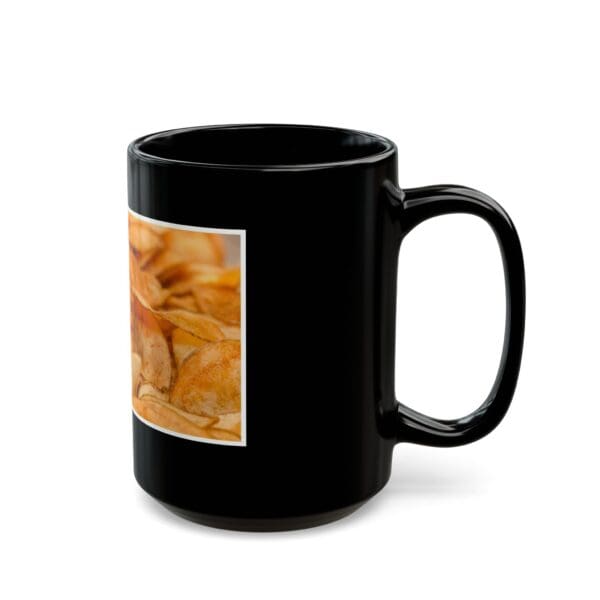 Black Mug (11oz, 15oz) "The Chip That Changed Snack History – George Crum" - Image 6