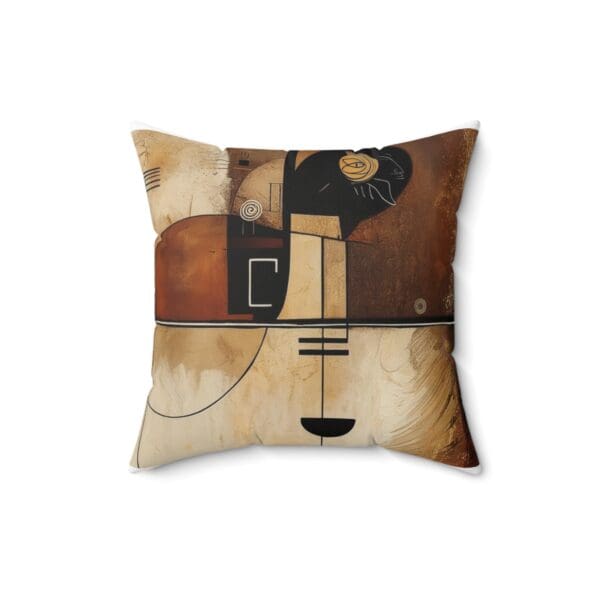 Abstract Art Square Pillow - Modern Home Decor Cushion "Elevate Your Décor with Abstract Elegance." - Image 4