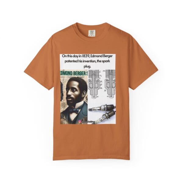 Unisex Garment-Dyed T-shirt "Edmond Berger: The Spark That Ignited Innovation" - Image 16