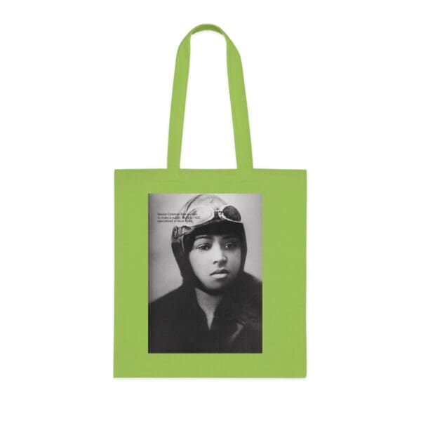 Cotton Canvas Tote Bag "Soar Boldly – Carry the Legacy of Bessie Coleman" - Image 10