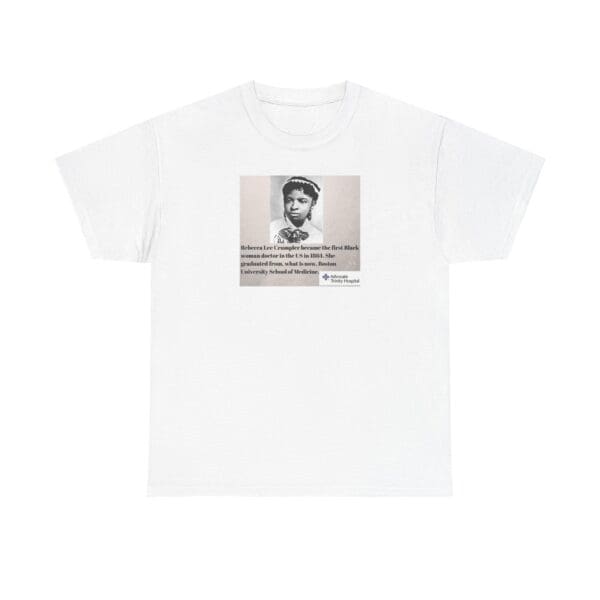 Unisex Heavy Cotton Tee "Rebecca Lee Crumpler: First Black Woman Doctor, Forever a Trailblazer."