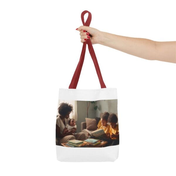 Tote Bag (AOP) “She Holds the Future. They Read the Past.” - Image 16