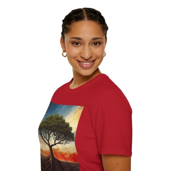 Unisex Softstyle T-Shirt with Inspirational Tree Design - Nature Lover Gift - Image 106