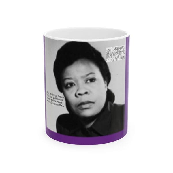 Ceramic Mug11oz 15oz "Marie Van Brittan Brown: Protecting Homes, Pioneering Innovation.