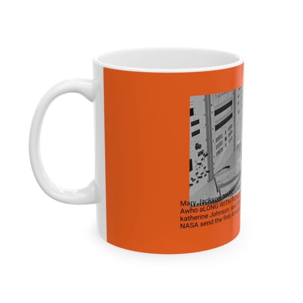 White Ceramic Mug "Mary Jackson: The Sky Was Never the Limit." - Image 3