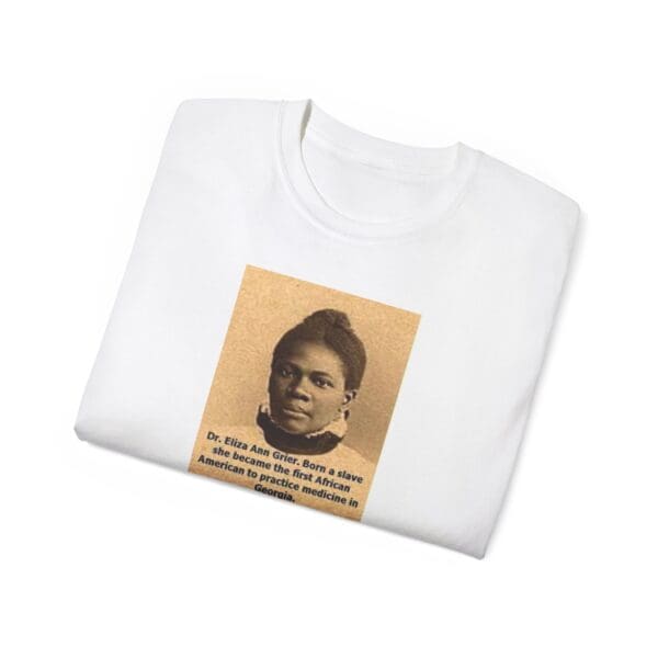 Unisex Ultra Cotton Tee "Dr. Eliza Ann Grier: From Cotton Fields to Medical Excellence." - Image 4