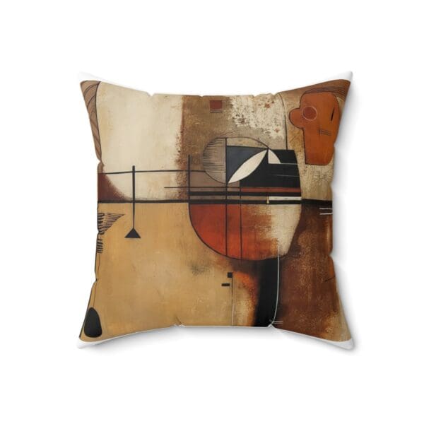 Abstract Art Square Pillow - Modern Home Decor Cushion "Elevate Your Décor with Abstract Elegance." - Image 8
