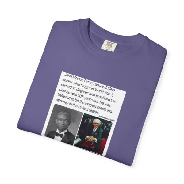 Unisex Garment-Dyed T-shirt "John Morton-Finney: Eleven Degrees, One Unbreakable Spirit." - Image 47