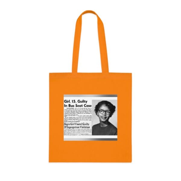 Cotton Canvas Tote Bag "Stand Strong, Stand Proud – Carry Claudette Colvin’s Courage" - Image 7