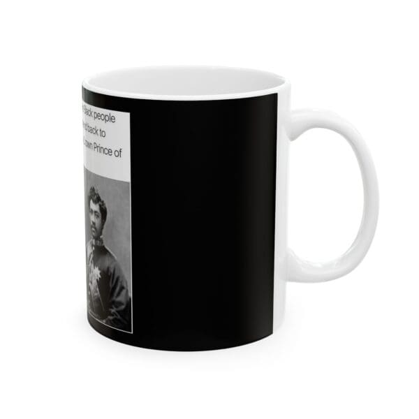 Black Mug, 15oz "Leleiohoku: A Royal Vision, A Timeless Sound." - Image 4