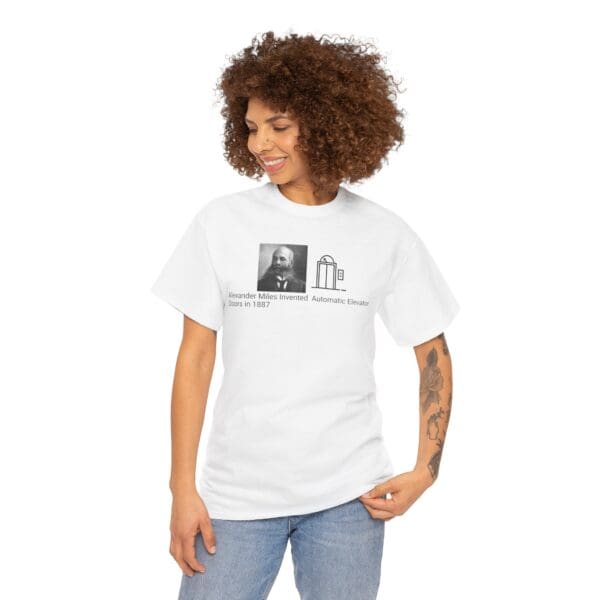 Unisex Heavy Cotton Tee "Alexander Miles: Elevating Innovation, One Step at a Time." - Image 6