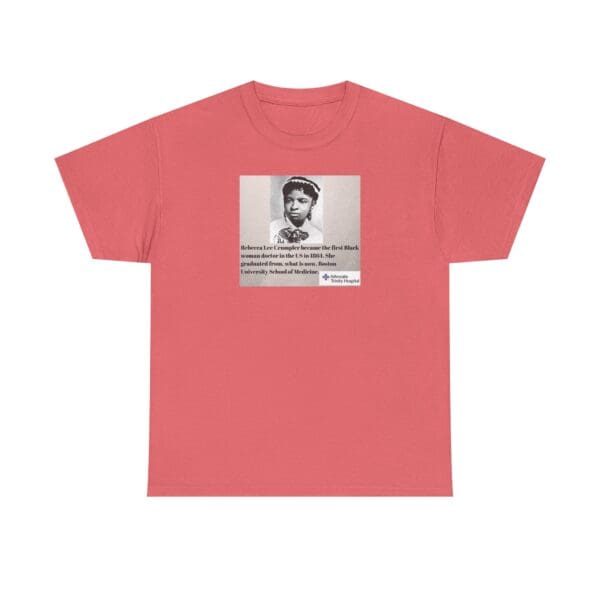 Unisex Heavy Cotton Tee "Rebecca Lee Crumpler: First Black Woman Doctor, Forever a Trailblazer." - Image 5