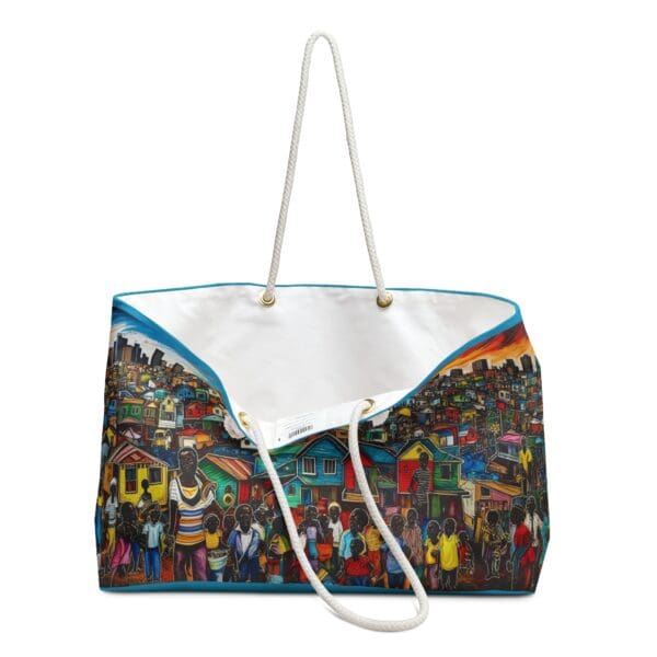 Colorful Urban Art Weekender Bag - Perfect for Travel & Weekend Getaways "Every Journey, an Artistic Escape." - Image 3