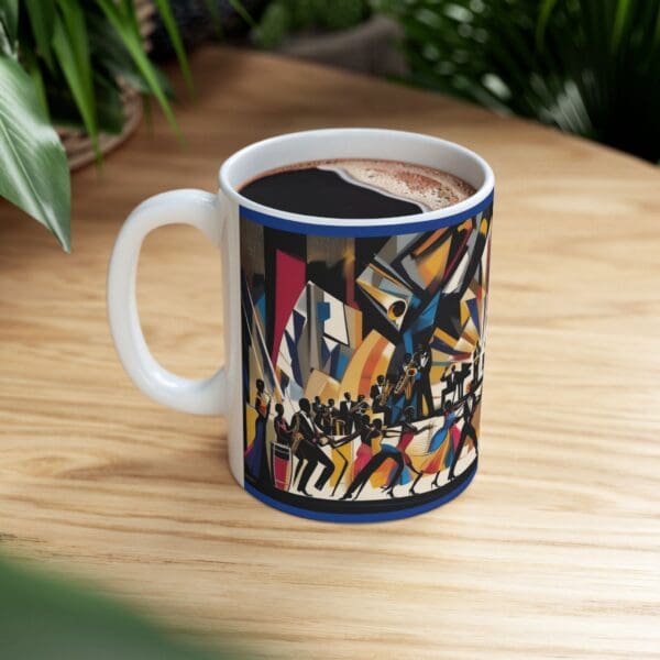 Vibrant Dance Scene Ceramic Mug - 11oz & 15oz Coffee Cup for Music Lovers - Image 9
