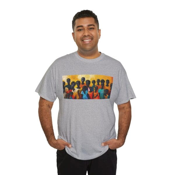 Cultural Unity Unisex Heavy Cotton Tee - Art Inspired Graphic Shirt "Bright Sun. Bold Spirit. Timeless Legacy." - Image 25