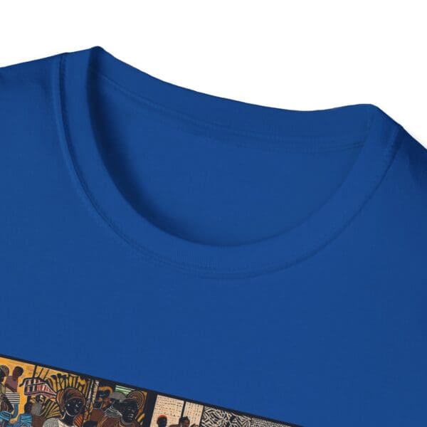 Artistic Unisex Softstyle T-Shirt - Vibrant Community Design "Wear the Movement. Live the Story." - Image 81